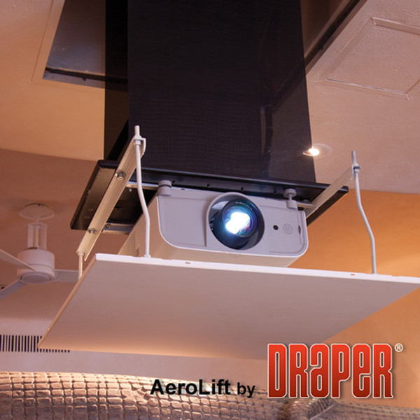 Draper AeroLift 150 ceiling Black,White