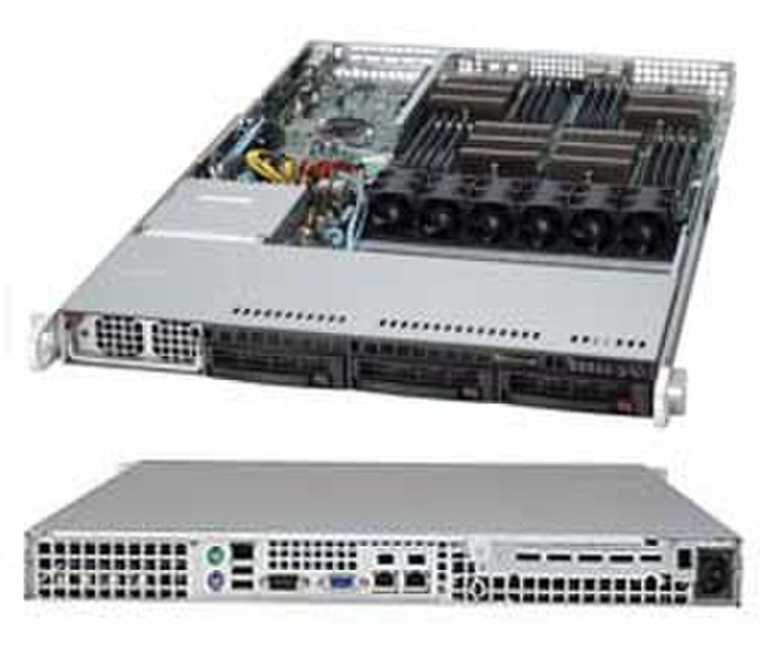 Supermicro 1042G-LTF AMD SR5690 Разъем G34 1U Черный