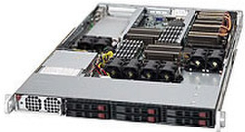 Supermicro 1026GT-TF-FM109 Intel 5520 Socket B (LGA 1366) 1U Черный