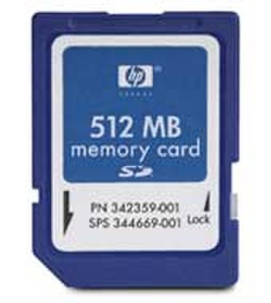 HP 512 MB Secure Digital Memory Card smart card