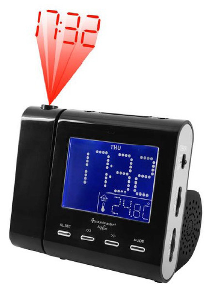 Soundmaster UR 135 Clock Digital Black