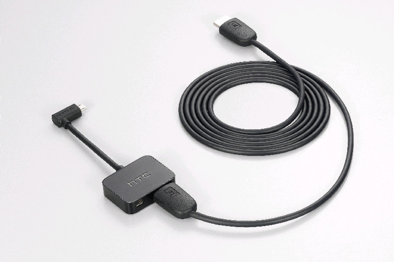 HTC AC M490 micro USB HDMI Schwarz Handykabel