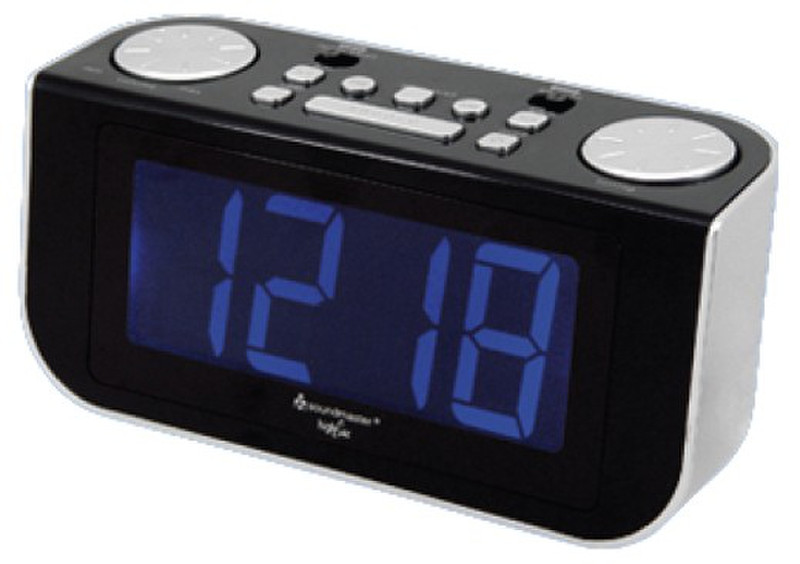 Soundmaster UR 8300 Clock Digital Black,Silver