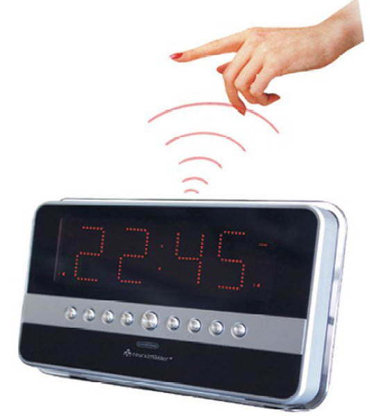 Soundmaster UR-923 Clock Digital Black,Silver