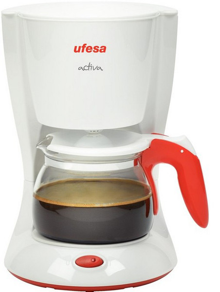 Ufesa CG7213 Drip coffee maker 1L 6cups Red,Transparent,White coffee maker
