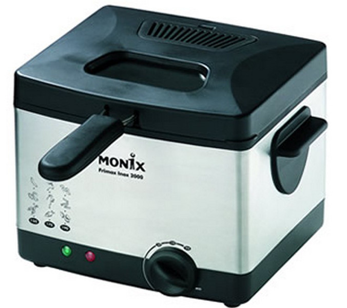 Monix FriMax Inox 2000 Single 1.5L 1300W Black,Stainless steel