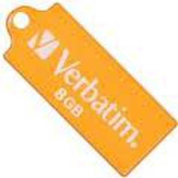 Verbatim Micro 8ГБ USB 2.0 Type-A Оранжевый USB флеш накопитель