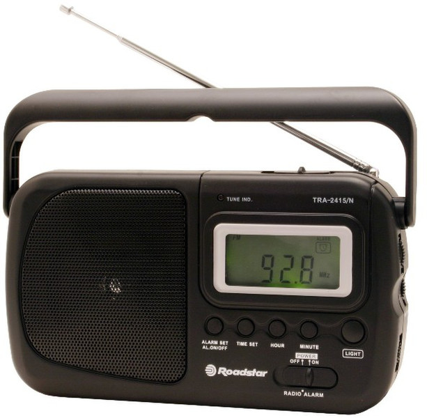 Roadstar TRA-2415N/BK Портативный Цифровой Черный радиоприемник