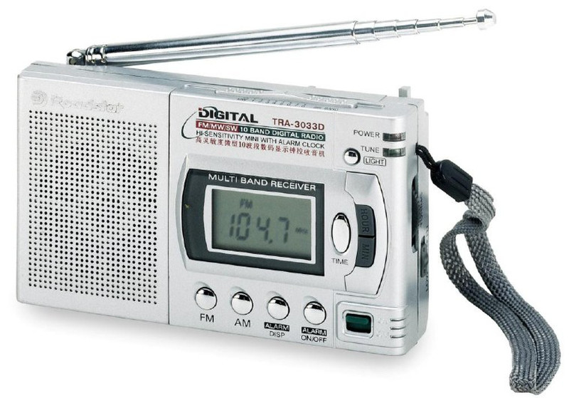 Roadstar TRA-3033D Tragbar Digital Silber Radio