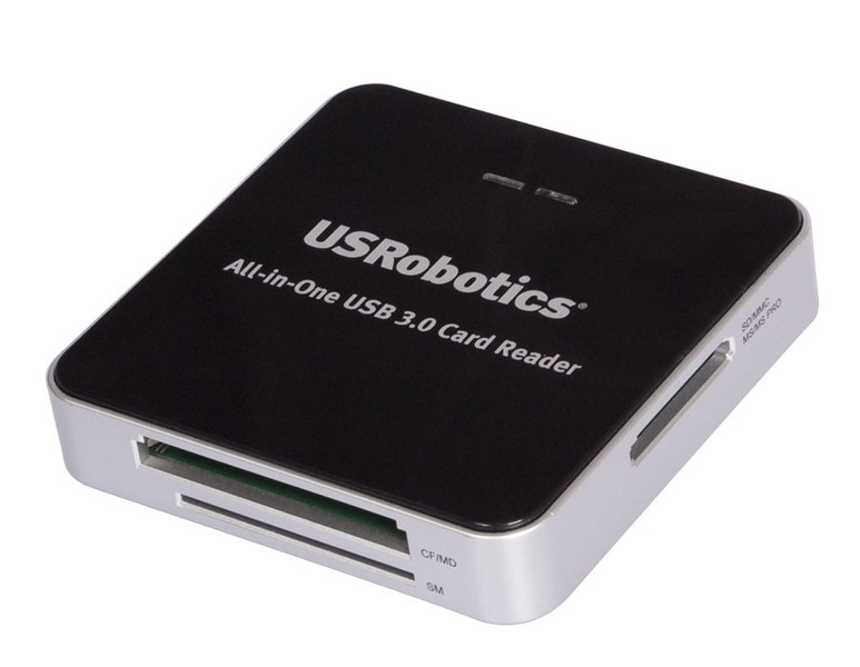 US Robotics All-in-1 USB 3.0 Card Reader/Writer with Dual SD Slots USB 3.0 Black card reader