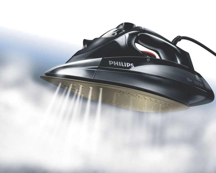 Philips Azur GC4890/27 Утюг для сухой глажки и отпаривания Anodilium soleplate 2600Вт Черный утюг