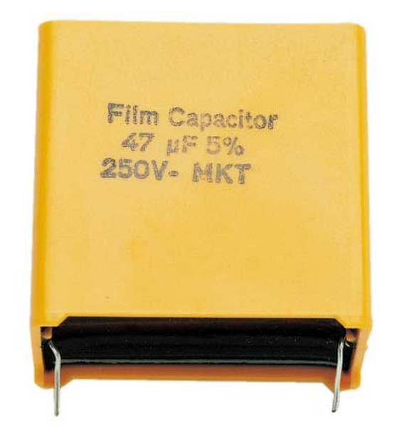 Visaton MKT 10µF Fixed  capacitor Planar DC Yellow capacitor