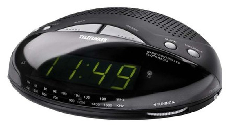 Telefunken CR5R Часы Аналоговый Черный радиоприемник