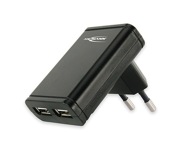 Ansmann Dual USB Charger Slim Для помещений Черный