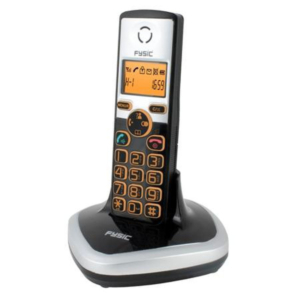 Fysic FX-5100 DECT Идентификация абонента (Caller ID) Черный, Cеребряный телефон