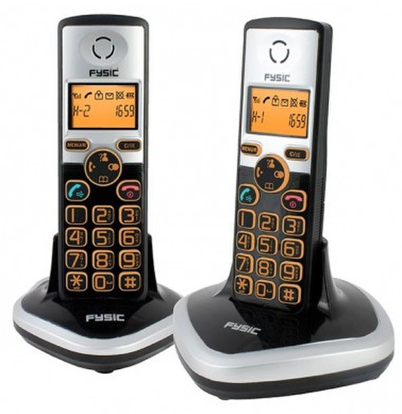 Fysic FX-5120 DECT Идентификация абонента (Caller ID) Черный, Cеребряный телефон