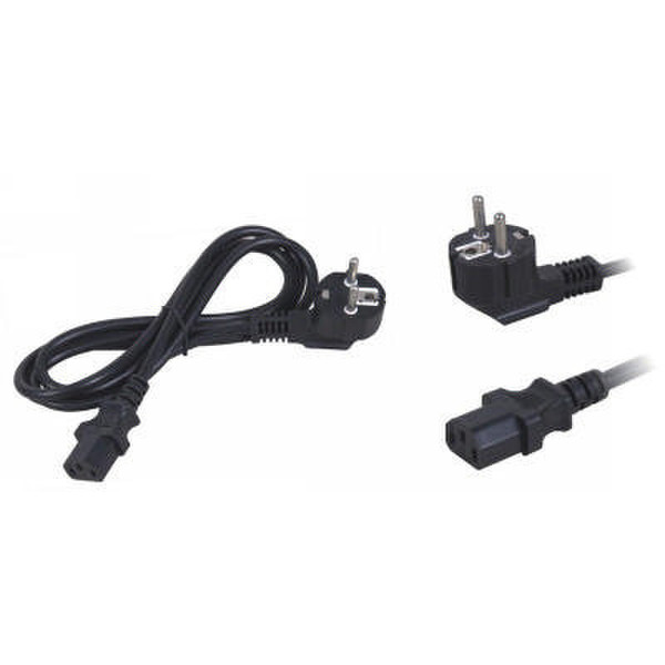 Neklan 2020058 0.6m C13 coupler Black power cable