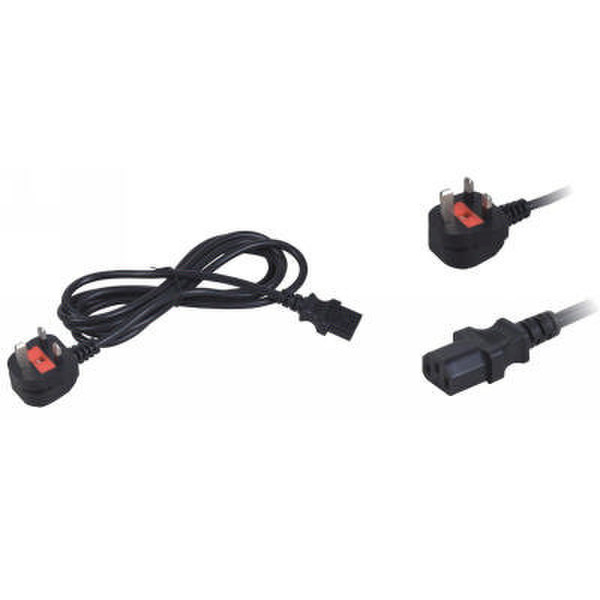 Neklan 2020093 1.8m C13 coupler Black power cable
