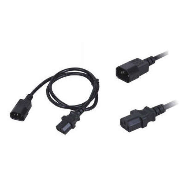 Neklan 2020128 1.8m C13 coupler C14 coupler Black power cable
