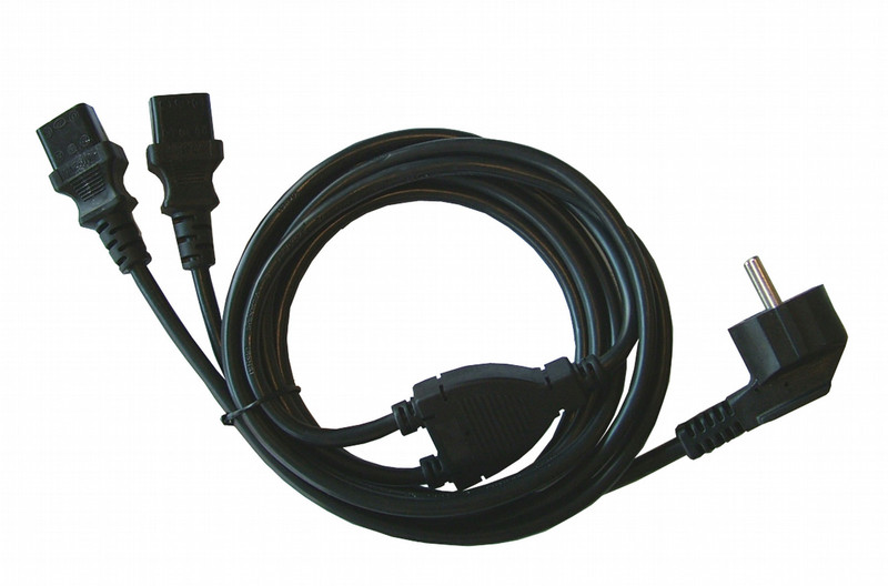 Neklan 3m Power cable 3m C13 coupler Black