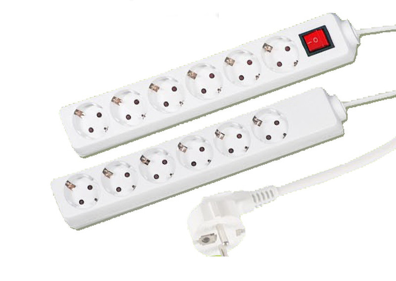 Neklan 2020296 6AC outlet(s) 4m White surge protector