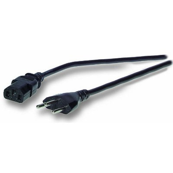 Neklan 2020380 1.8м C13 coupler Черный кабель питания