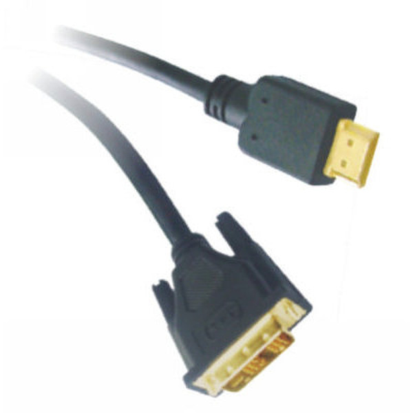 Neklan DVI - HDMI, 3m 3m HDMI DVI-D Schwarz