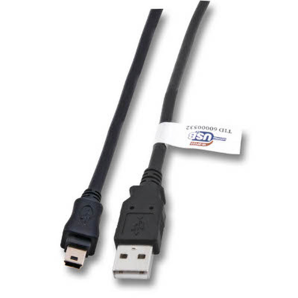 Neklan 1m USB 2.0 A-MiniB 1m Schwarz