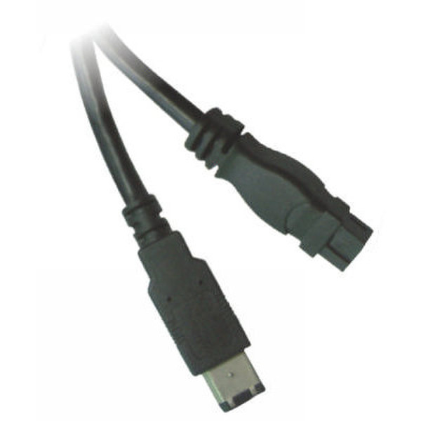 Neklan 1m IEEE 1394 1м Черный FireWire кабель