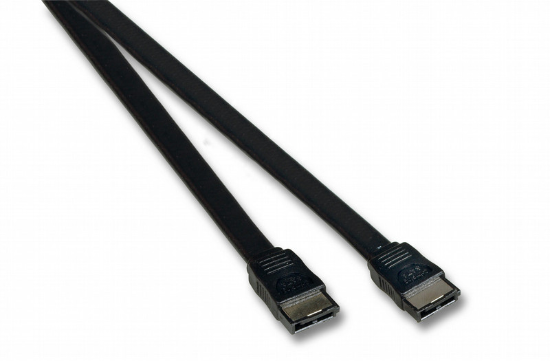 Neklan 0.5m eSATA M/M 0.5m eSATA eSATA Black SATA cable