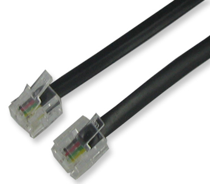 Neklan 3m RJ-11 3m Black telephony cable