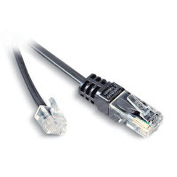 Neklan 3m RJ11/RJ45 3m Black telephony cable