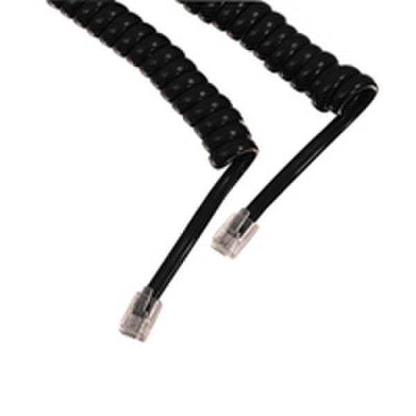 Neklan 0.6m Telephony Cable 0.6м Черный телефонный кабель
