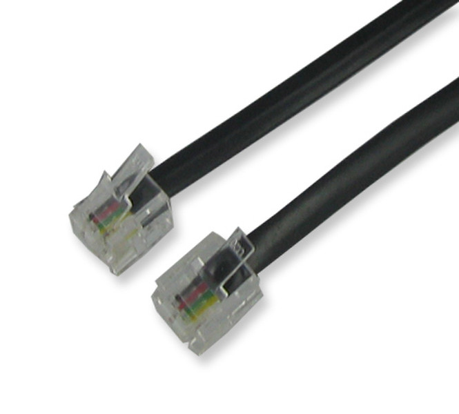 Neklan 2m RJ-11 ADSL 2m Black telephony cable