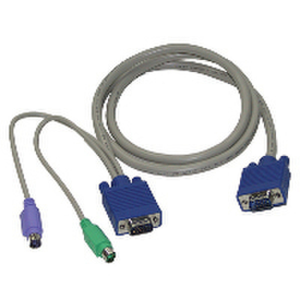 Neklan 8010218 1.2m Weiß Tastatur/Video/Maus (KVM)-Kabel