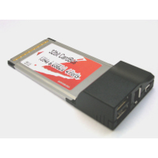 Neklan Firewire/USB 2.0 PCMCIA Card Eingebaut IEEE 1394/Firewire,USB 2.0 Schnittstellenkarte/Adapter