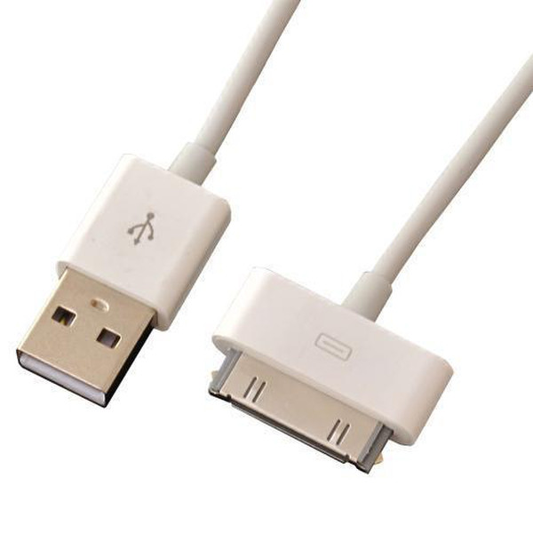 MCL ACC-IP02 1м USB iPhone/iPad Белый дата-кабель мобильных телефонов