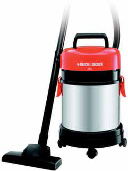 Black & Decker WBV1405P Drum vacuum 1400W Black,Red,Silver