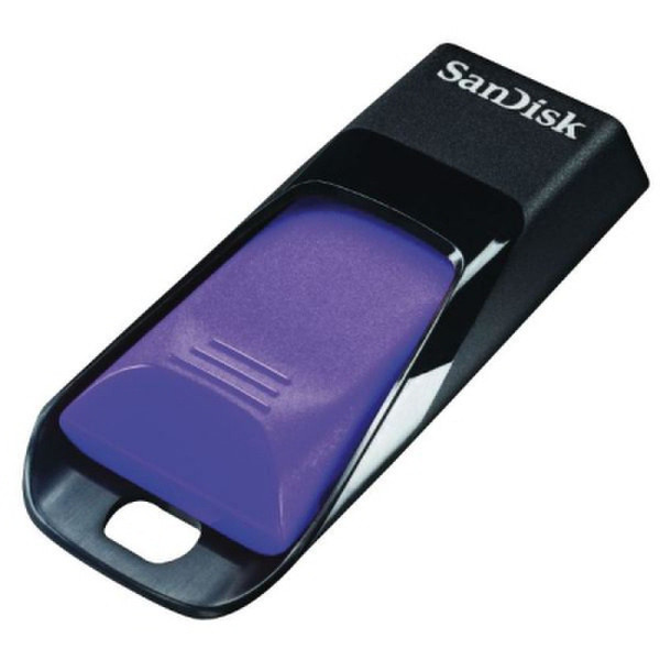 Sandisk Cruzer Edge 8GB 8ГБ USB 2.0 Type-A Черный, Пурпурный USB флеш накопитель