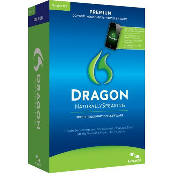 Nuance Dragon NaturallySpeaking 11.5 Premium