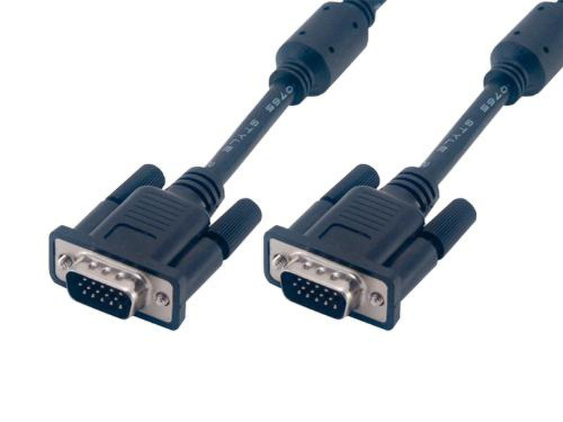 MCL MC340B/15P-10M 10m VGA (D-Sub) VGA (D-Sub) Schwarz VGA-Kabel