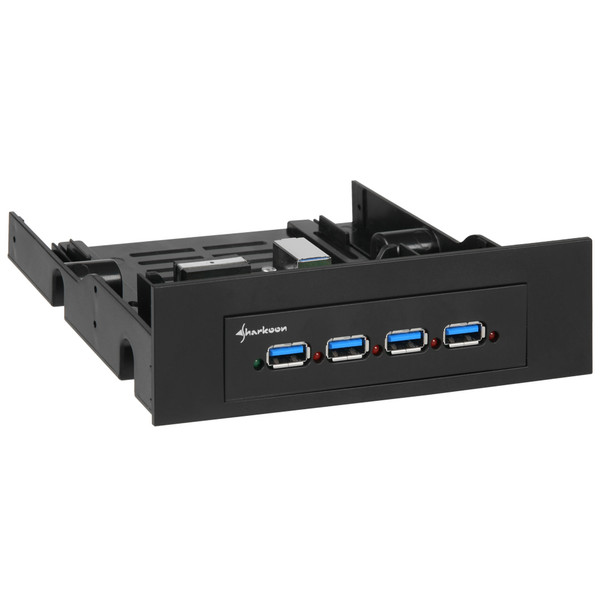 Sharkoon 4-Port USB3.0-Hub 3.5'' Schwarz