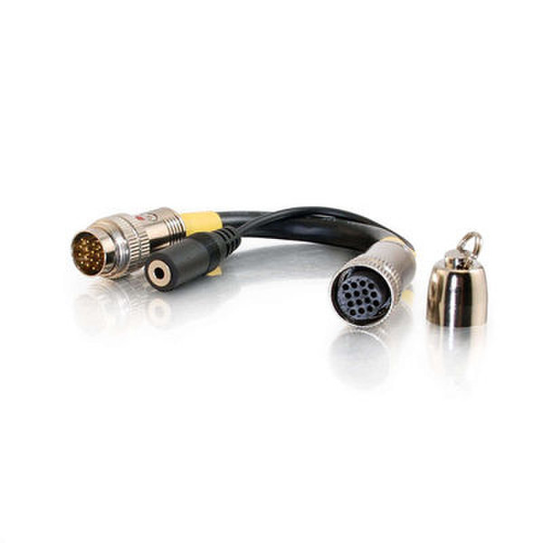 C2G 42166 0.15m Black,Yellow video cable adapter