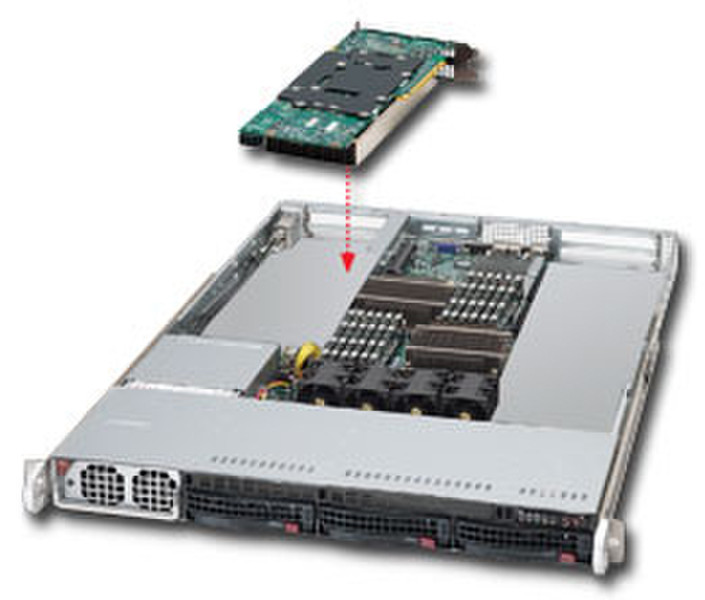 Supermicro SYS-6016T-GIBQF Intel 5520 Socket B (LGA 1366) 1U Черный server barebone система