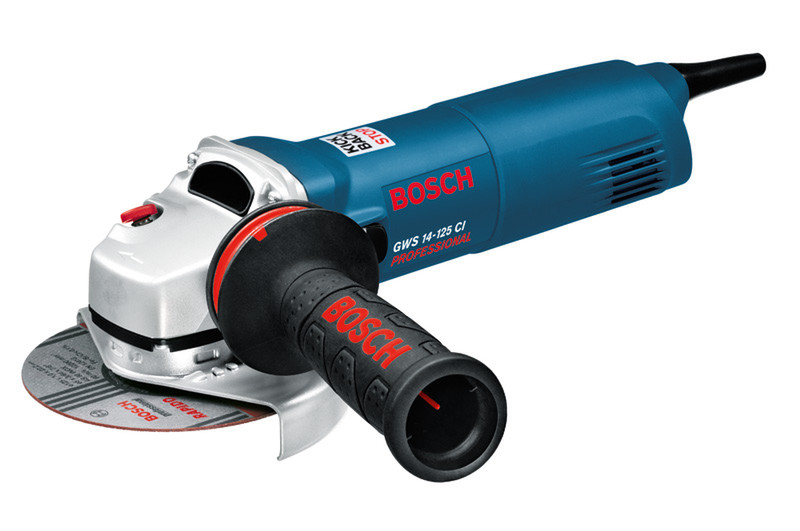 Bosch GWS 14-125 CI 1400Вт 11000об/мин 125мм 2200г угловая шлифмашина