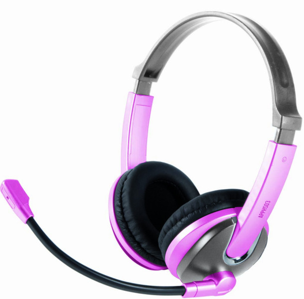 Approx APPHS03P 3.5 mm Binaural Head-band Pink headset