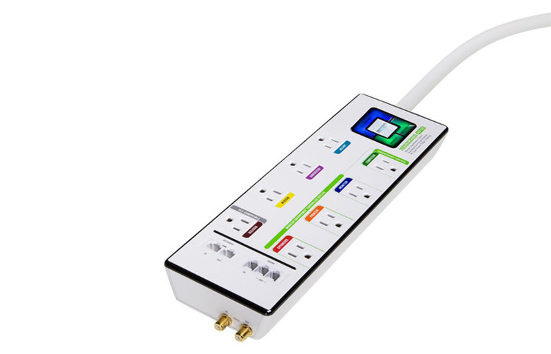 Monster Cable GreenPower Digital PowerCenter MDP 800 8AC outlet(s) White surge protector