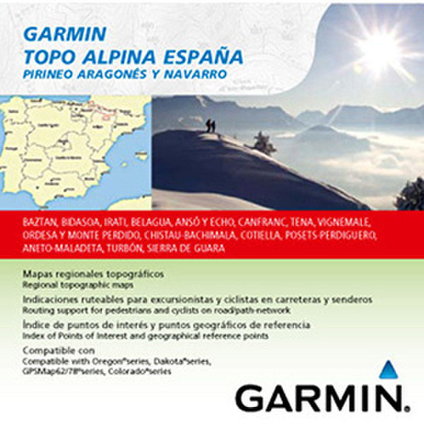 Garmin TOPO Alpina España - Pirineo aragonés y Navarro