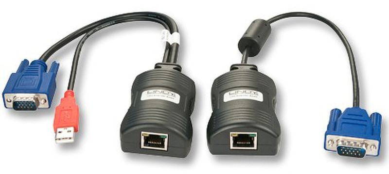 Lindy 32666 AV transmitter Schwarz, Blau, Rot Audio-/Video-Leistungsverstärker