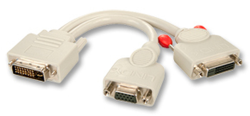 Lindy 41048 0.2m VGA (D-Sub) White video cable adapter